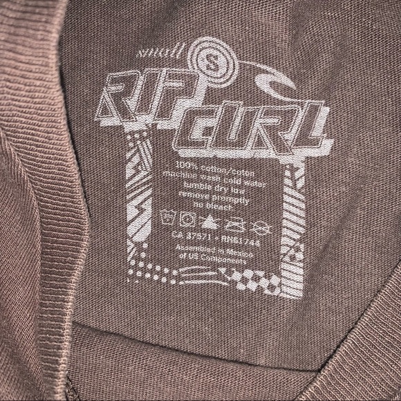 Rip Curl Vintage Brown Tee - Picture 2 of 3